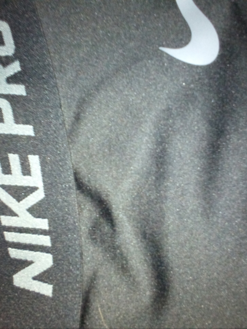Nike Black Performance Leggings with White Swoosh